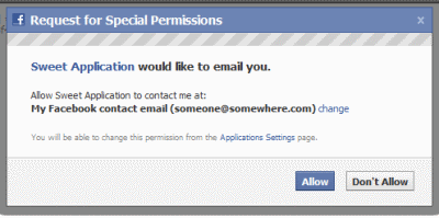 Richiesta email opzionale