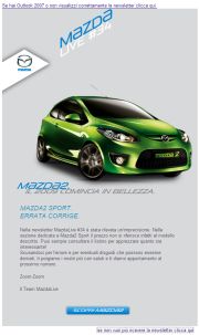 Mazda - Precisazione